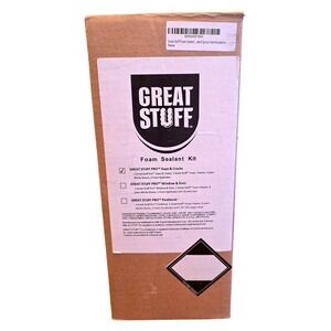 NWT GREAT STUFF PRO Foam Sealant Kit Gaps Cracks Window Door with Applicator